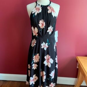 Sadie & sage floral halter neck dress sz s NWT